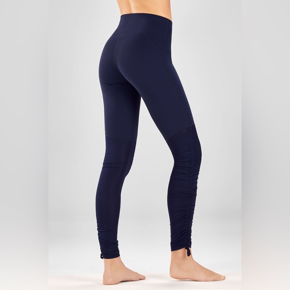 Medium Fabletics High-Waisted Navy Leggings |Athletic - Picture 2 of 7